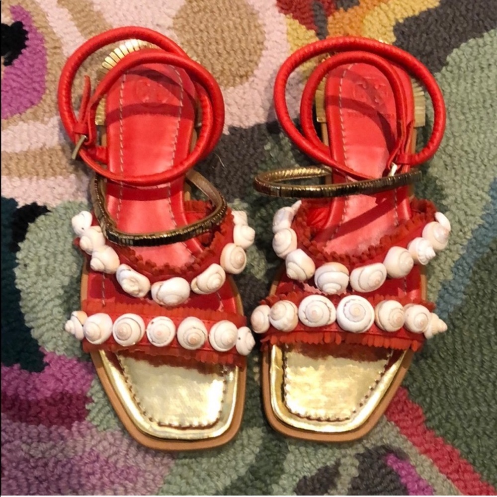 Tory Burch Sinclair Seashell Sandal - image 5
